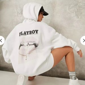 NWT IN BAG PLAYBOY X MISSGUIDED oversized hoodie